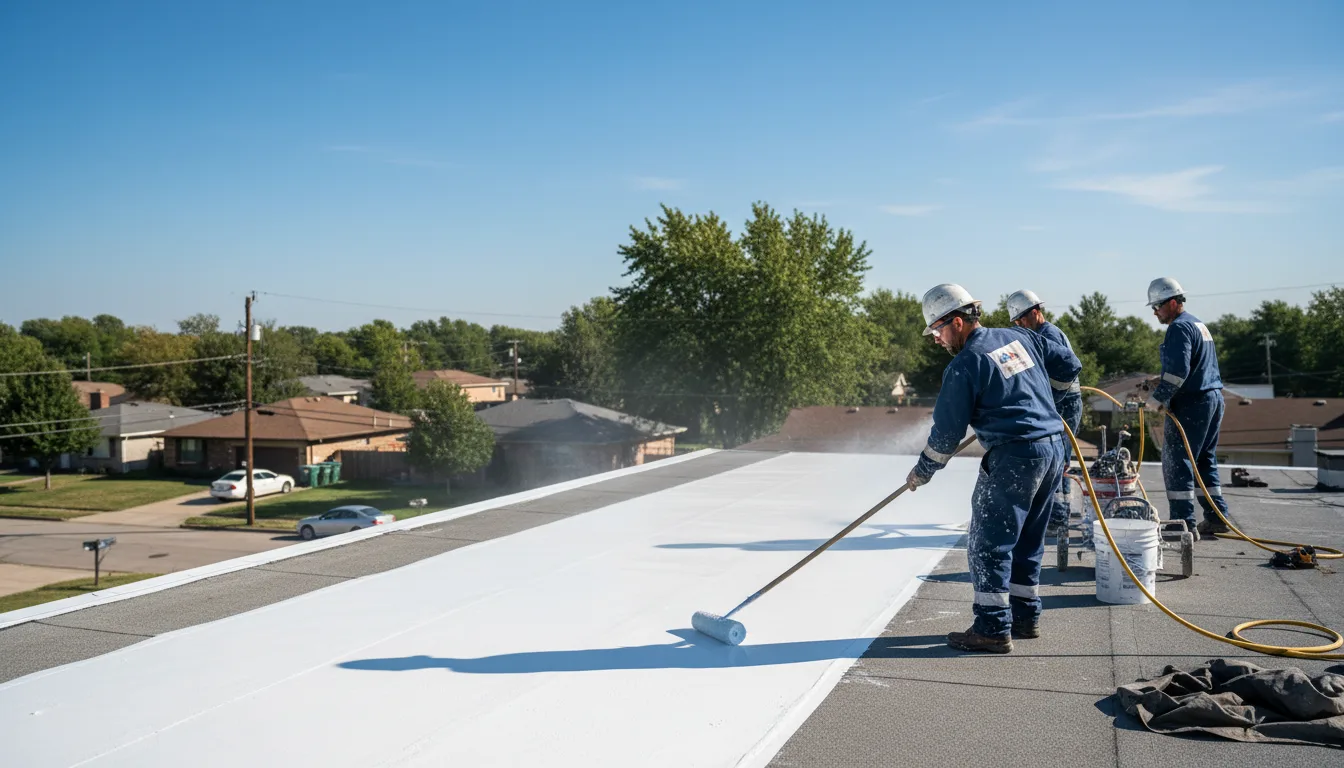 Commercial roof coating in Melrose, MN near me